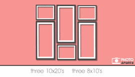 Sports Wall phot arrangement