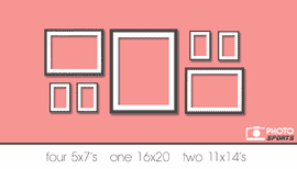 Football photos on the wall