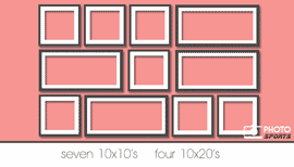 11 photos wall decoration